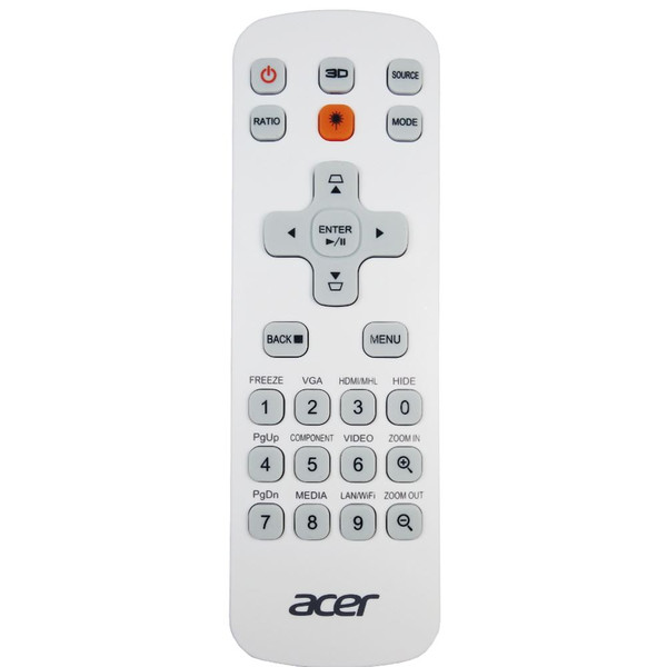 Genuine Acer P1350W Projector Remote Control