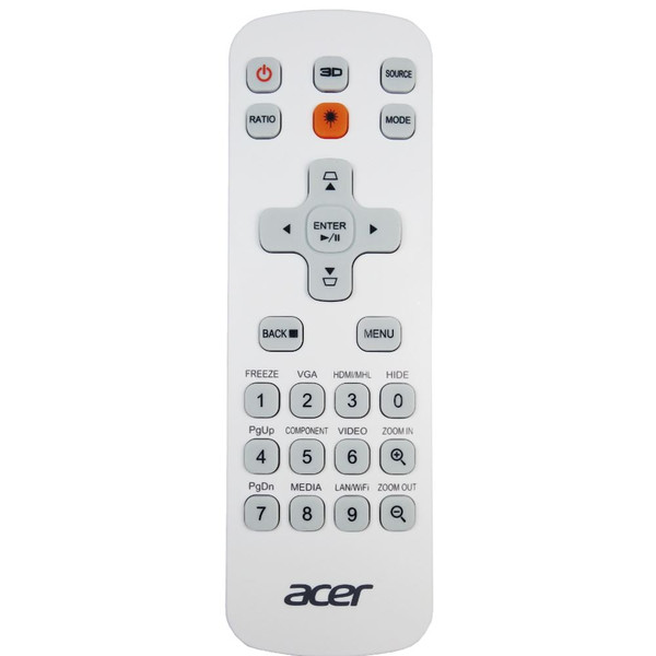 Genuine Acer X1323WHP Projector Remote Control