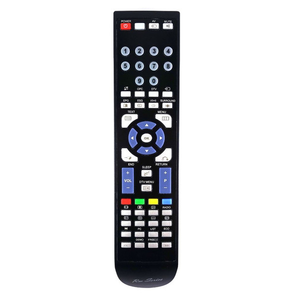 RM-Series TV Replacement Remote Control for Sharp LC19D1S