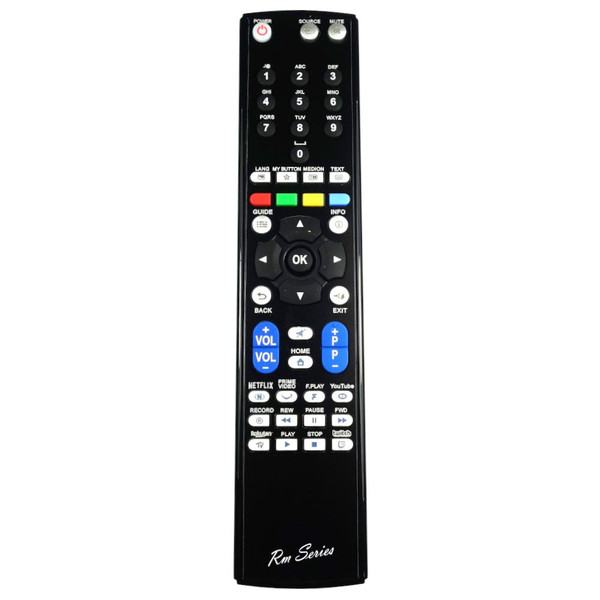 RM-Series TV Remote Control for BUSH DLED43UHDHDRS
