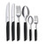 7613329115978, zwart, bestekset, Victorinox, bestek, steakmes, Swiss, 12-delig,modern