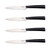 8711942007638, Homey's, steakmessenset 4-delig, SVART, RVS, Fijne kartel