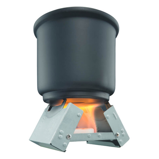 Esbit Pocket stove S RVS met 6x14 gram solid fuel Esbit Pocket stove S RVS met 6x14 gram solid fuel