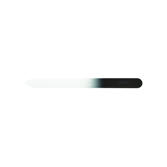 Homey's nagelvijl - 14cm - glas - mat zwart - slijtvast 46H130-14cm