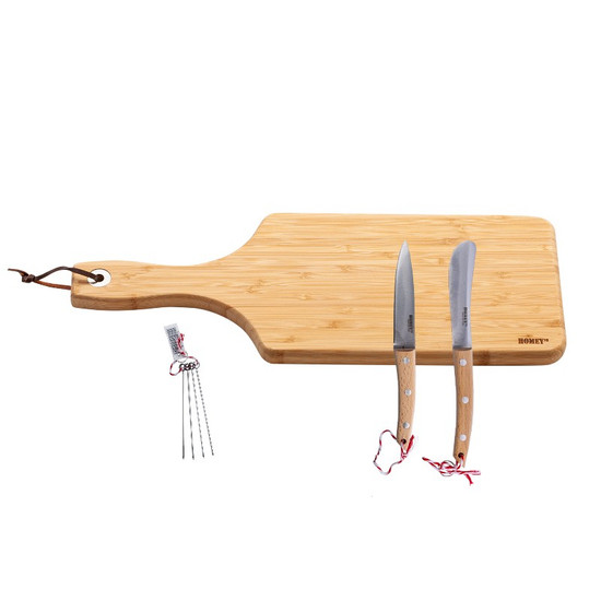 8711942005122, Homey's, Charcuterie, 4-delig, borrelset, 2 messen