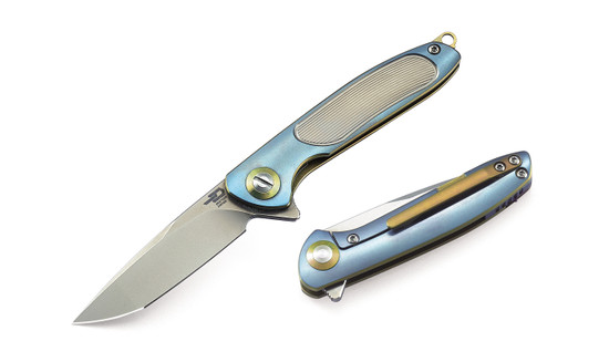 610877172658, Bestech Sapphire Zakmes  60mm -S35VN Titanium Blauw RVS 610877172658, Bestech Sapphire Zakmes  60mm -S35VN Titanium Blauw RVS