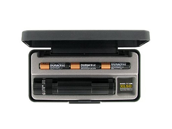 038739630250, Zaklamp, MagLED, XL50, 3AAA, Zwart, Aluminium, Blister