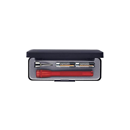8711942771294, Zaklamp, Mag-Lite, MiniAAA, Rood, Aluminium, Case 8711942771294, Zaklamp, Mag-Lite, MiniAAA, Rood, Aluminium, Case