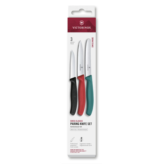 7613329191903 - Victorinox Swiss Classic Keukenset 3-delig - Multicolor - Glad/kartel 7613329191903 - Victorinox Swiss Classic Keukenset 3-delig - Multicolor - Glad/kartel