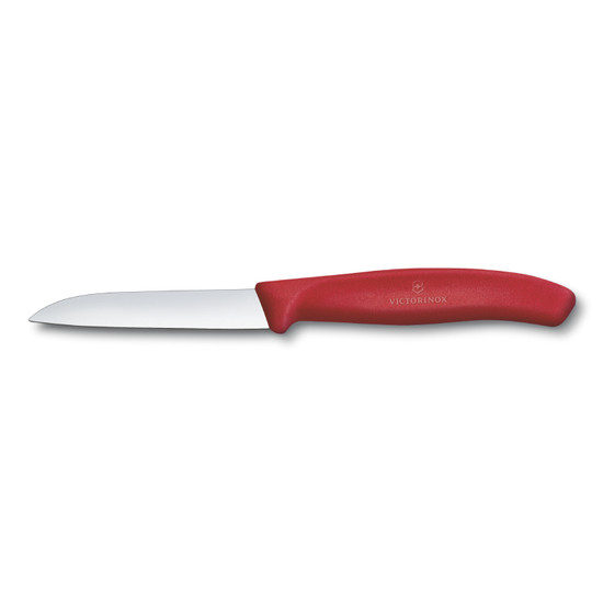 7613329190951 - Victorinox Swiss Classic Schilmes - 8cm - Rood - RVS - Glad 7613329190951 - Victorinox Swiss Classic Schilmes - 8cm - Rood - RVS - Glad
