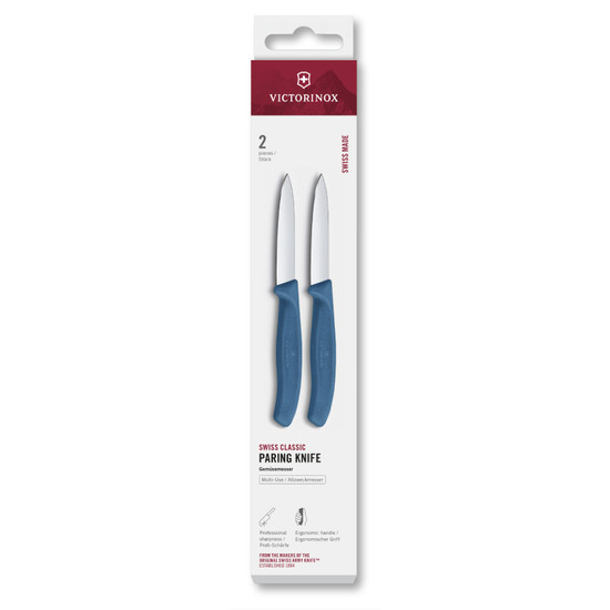 Victorinox Swiss Classic Schilmes 2st - 8cm - Blauw - Glad/spits Victorinox Swiss Classic Schilmes 2st - 8cm - Blauw - Glad/spits