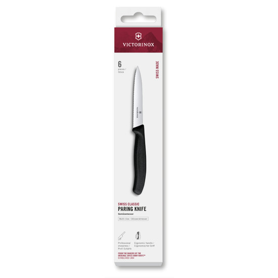 7613329191323 - Victorinox Swiss Classic Schilmes 6st - 10cm - Zwart - Kartel/spits 7613329191323 - Victorinox Swiss Classic Schilmes 6st - 10cm - Zwart - Kartel/spits