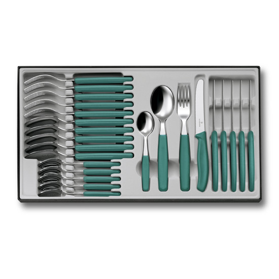 7613329192221 - Victorinox Swiss Classic Tafelset 24st - Groen - Kartel