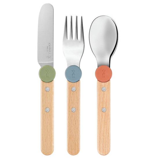 3123840032585, Kinderbestek 3-delig, Opinel, Le Petit Gourmet, multicolor, doos 3123840032585, Kinderbestek 3-delig, Opinel, Le Petit Gourmet, multicolor, doos