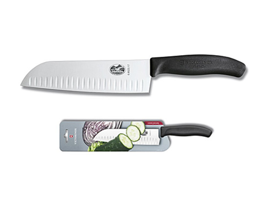 Victorinox Swiss Classic Santokumes met antikleefkuiltjes 17 cm Victorinox Swiss Classic Santokumes met antikleefkuiltjes 17 cm
