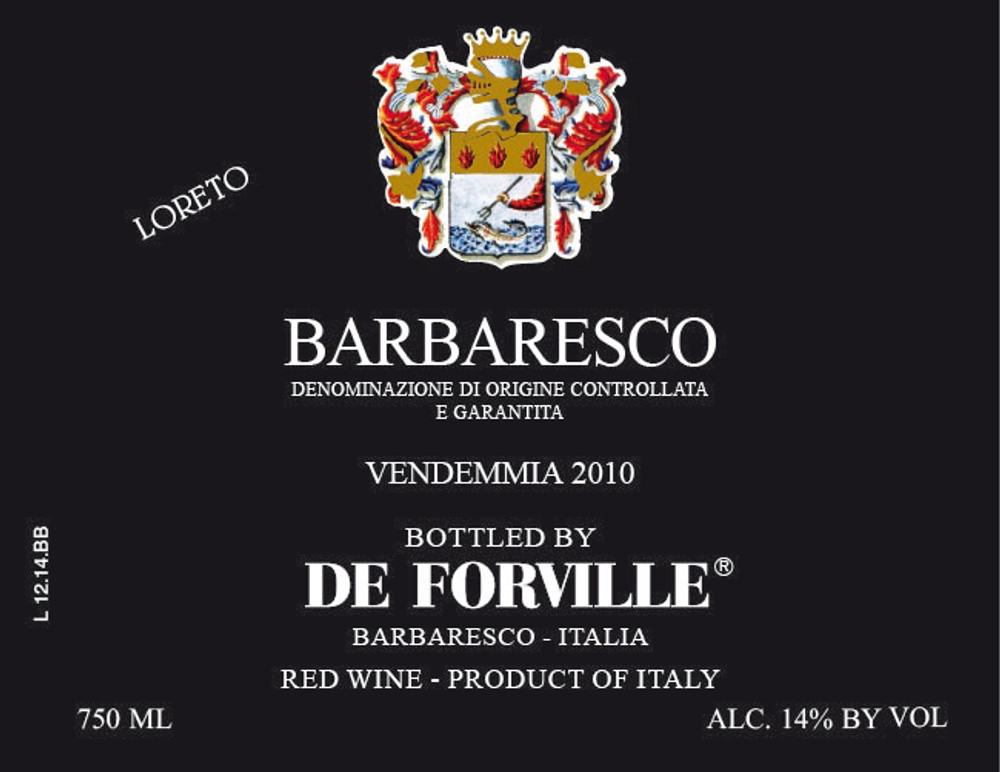 De Forville Barbaresco Vigneto Loreto 2019 750ml