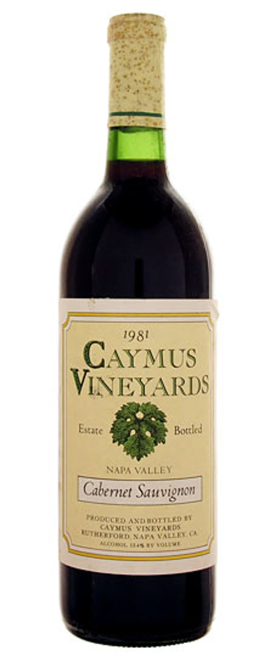 ワイン Caymus Vineyards 1981 Cabernet Sauvignon 1981 Caymus, Special Selection Cabernet Sauvignon, Napa