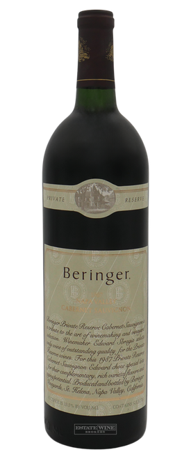 Beringer Vineyards Cabernet Sauvignon Private Reserve Napa Valley 1987 750ml