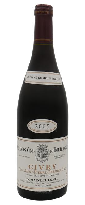 Baron Thenard Givry 1er Cru Clos Saint-Pierre 2005 750ml