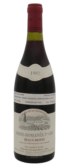 Daniel Rion & Fils Vosne-Romanee 1er Cru Beaux-Monts 1987 750ml
