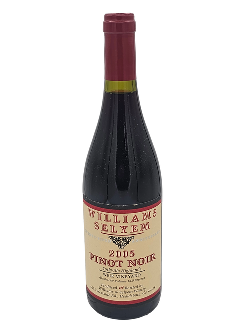 Williams Selyem Pinot Noir Weir Vineyard Yorkville Highlands 2005 750ml