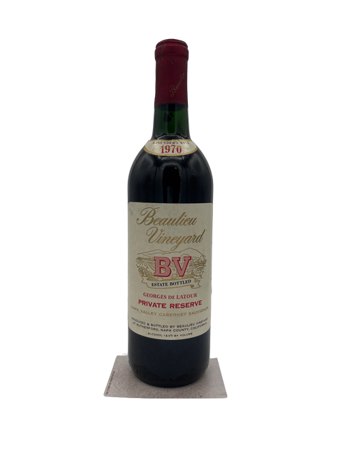 Beaulieu Vineyard Cabernet Sauvignon Georges de Latour Private Reserve 1970 750ml