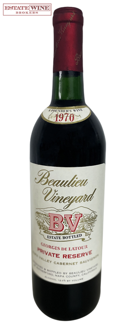 Beaulieu Vineyard Cabernet Sauvignon Georges de Latour Private Reserve 1970 750ml