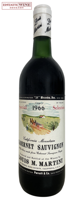 Louis M. Martini Cabernet Sauvignon California Mountain Special Selection 1966 750ml