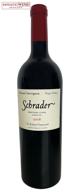 Schrader Cabernet Sauvignon Heritage Clone To Kalon Vineyard Oakville 2018 750ml
