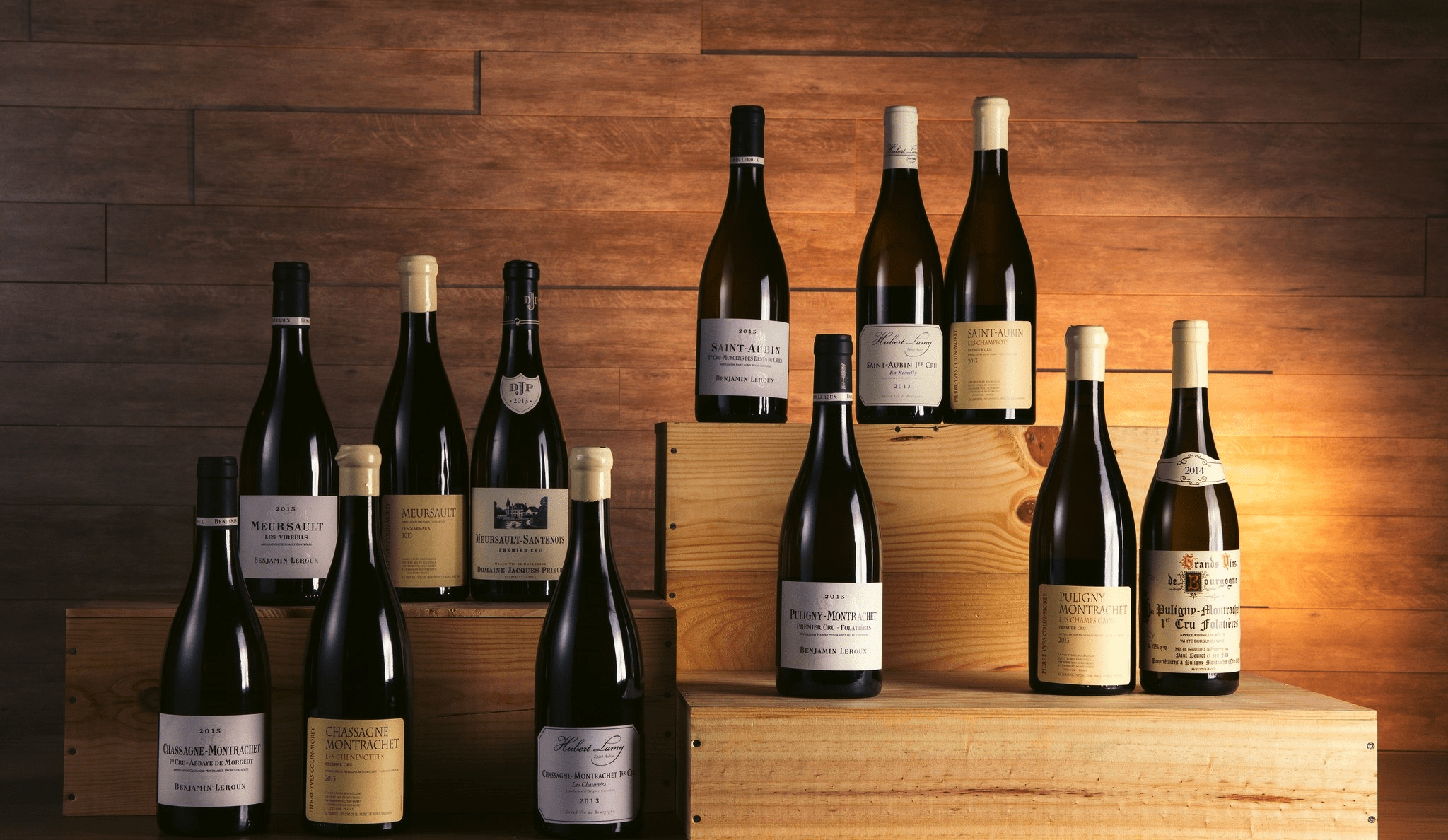 a collection of wines