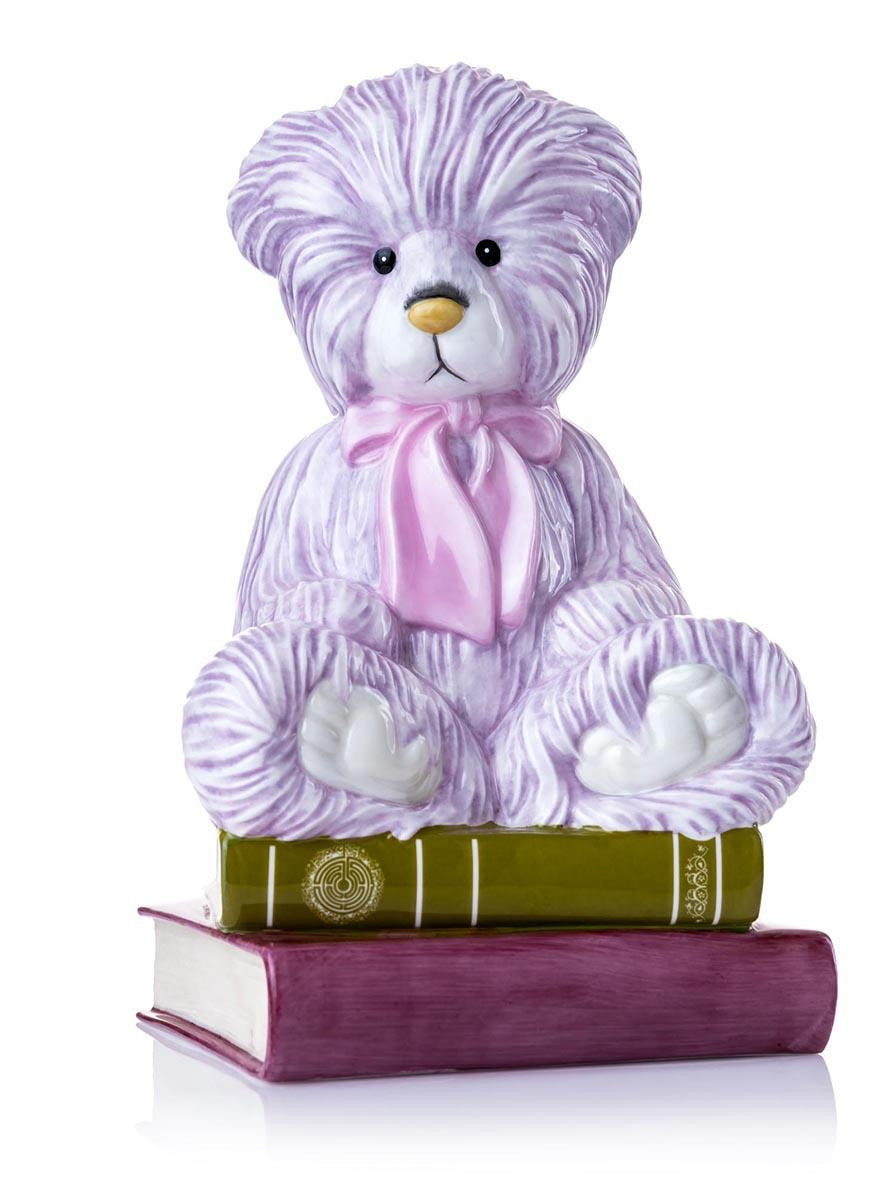 チャーリーベアーズ テディベア ぬいぐるみ 長毛 ラベンダーカラー