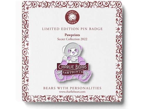 Charlie Bears Pin Badge - Pawprints