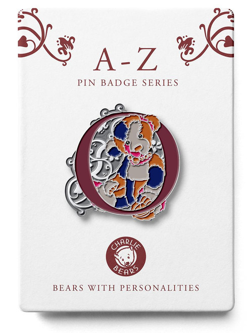 Charlie Bears Pin Badge - Letter 'O' Oodles Charlie Bears Pin Badge - Letter 'O' Oodles