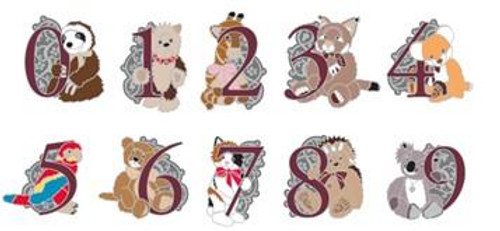 Charlie Bears Number Pin Badge Bundle