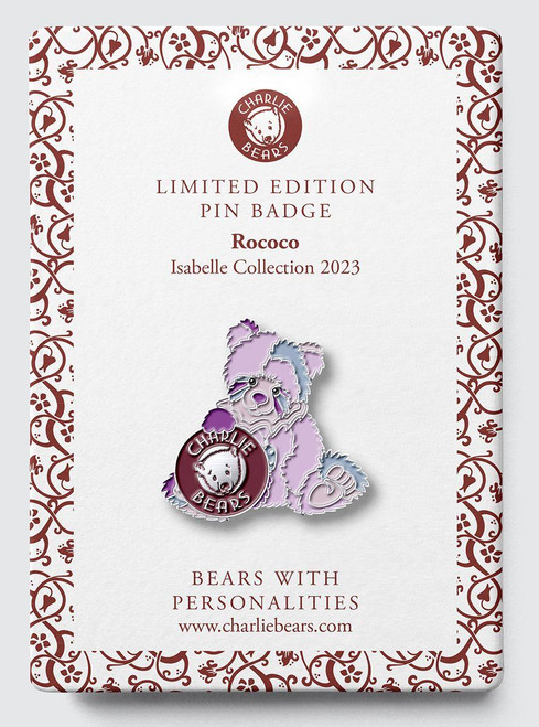 Charlie Bears Pin Badge - Rococo