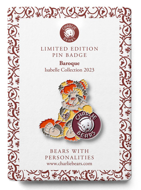 Charlie Bears Pin Badge - Baroque