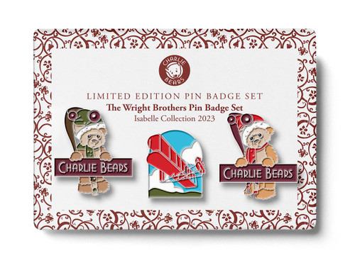 Charlie Bears Pin Badge Set -Wright Bros
