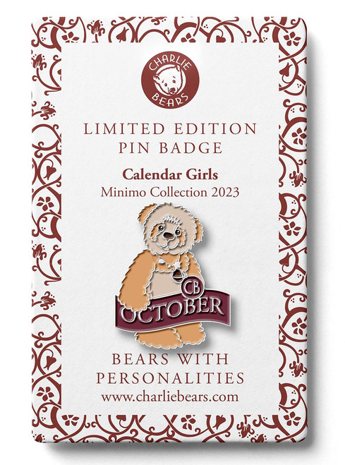 Charlie Bears Pin Badge - October Charlie Bears Pin Badge - October
