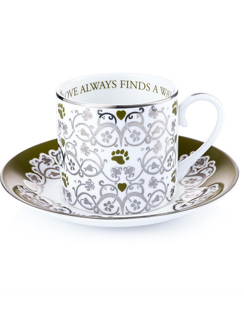 Charlie Bears Labyrinth Love Always Finds A Way Cup & Saucer Charlie Bears Labyrinth Love Always Finds A Way Cup & Saucer