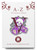 Charlie Bears Pin Badge - Letter 'V' Violet