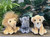 Charlie Bears Cuddle Cubs - Bundle 2 - Lion/Lioness/Rhino
