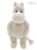 A white plush Moomin character soft toy stands upright against a plain white background, featuring large googly eyes, a rounded snout, small ears, and a tail.