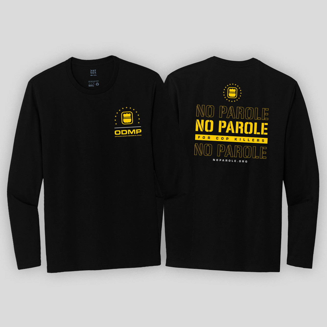 No Parole for Cop Killers Long Sleeve T-Shirt - Black - ODMP Store