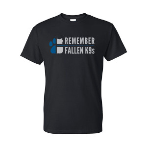 Remember Fallen K9s T-Shirt - Black