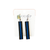 Blue Line Rectangle Earrings - Dangle