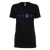 Thin Blue Line Heartbeat Badge Limited Edition Black Tee - Women's Cut