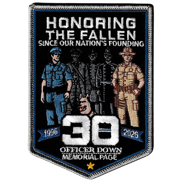 2026 Officer Down Memorial Page Annual Patch ODMP Store 2026 ODMP Annual Patch For Store 