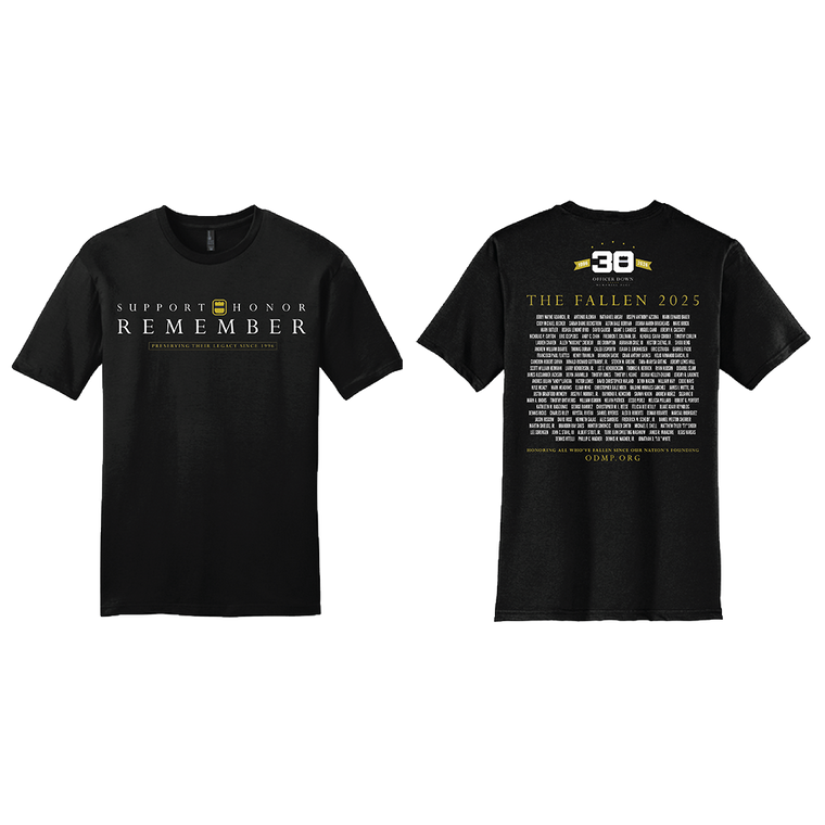 2025 Officer Down Memorial Page Honor Roll Short Sleeve