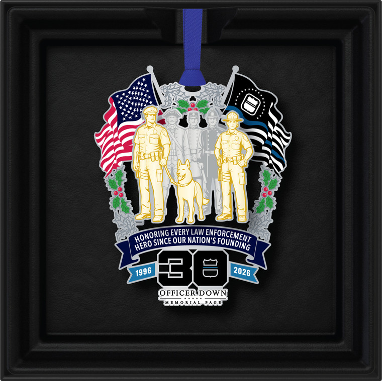 2025 Officer Down Memorial Page Holiday Ornament