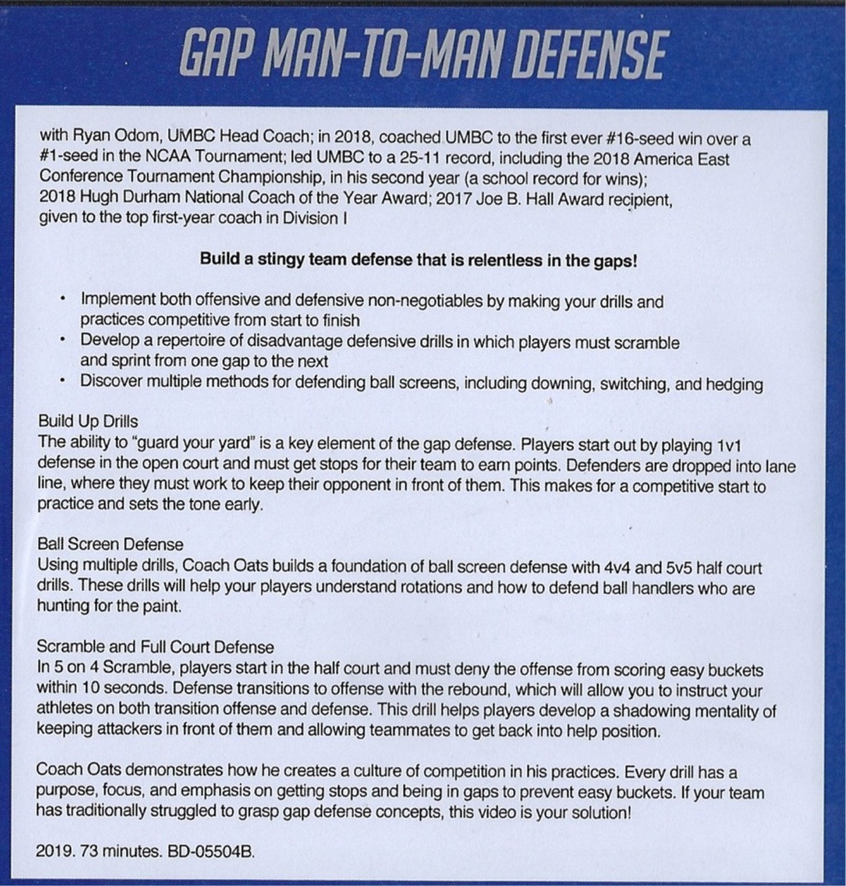 Gap Man to Man Defense in Basketball by Nate Oats